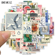 cartoon stickers pack – retro Japanese style DIY decals for laptop and luggage