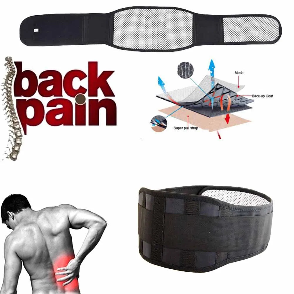 Self-Heating Lower Back Supports Magnetic Therapy