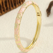 Flower Enamel Cloisonne Bracelet