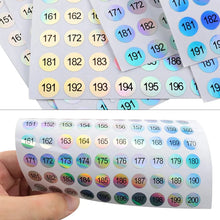 nail polish number stickers – laser round waterproof digital labels 1 to 1000