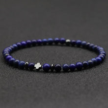 Noter Men Bracelet 6 Colors 4mm Beads Strand Braslet Natural Hematite Stone Healing Braclet Meditation Yoga Accessories Joias