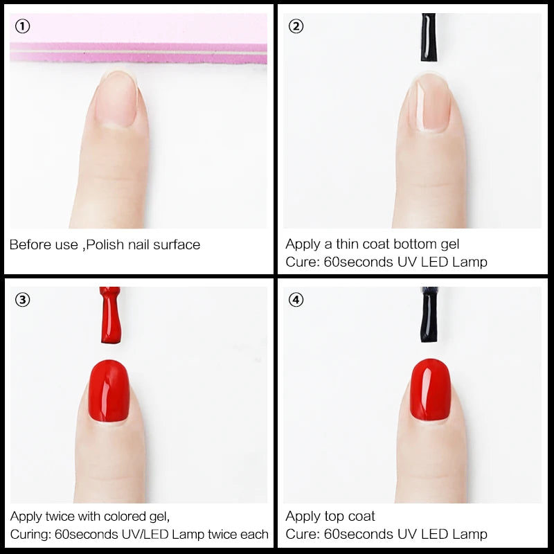 NAILCO 15ml HEMA-free TPO-free Topcoat Basecoat Artistic Design Gel Nail Polish Top Base Coat UV LED Soak Off Gel Nail Polish