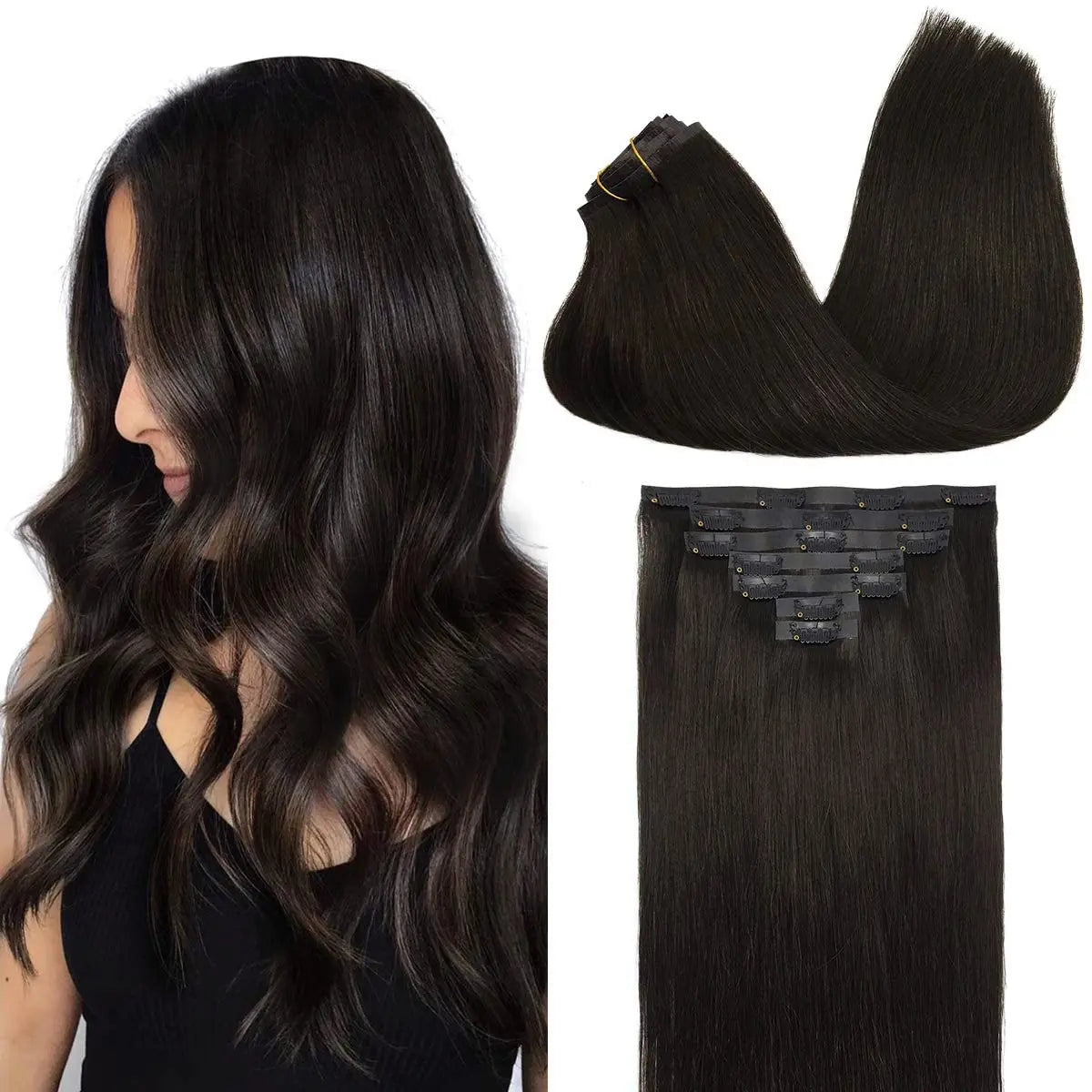 Clip Up Hair Extensions Human Hair Invisible Balayage Ombre Blonde Color Skin Weft Remy Hair Extensions 150G With Clip