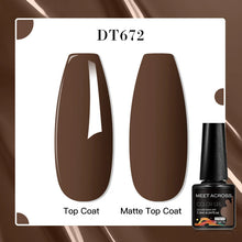 MEET ACROSS 8 Colors Mirror Gel Nail Polish Long-lasting Quick-drying Metallic Gold Silver Red Semi Permanent Varnish Nail Art