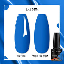 MEET ACROSS 8 Colors Mirror Gel Nail Polish Long-lasting Quick-drying Metallic Gold Silver Red Semi Permanent Varnish Nail Art