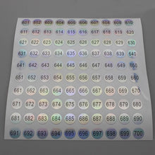 nail polish number stickers – laser round waterproof digital labels 1 to 1000