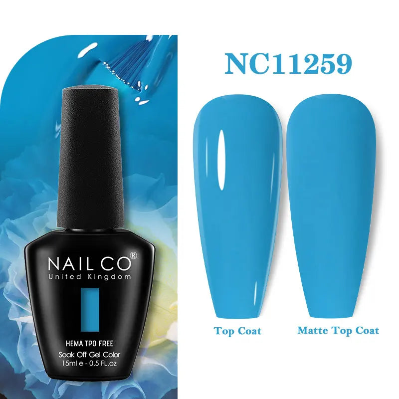 NAILCO 15ml HEMA-free TPO-free Topcoat Basecoat Artistic Design Gel Nail Polish Top Base Coat UV LED Soak Off Gel Nail Polish