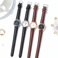 women leather watch – small dial casual quartz fashion watch
