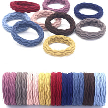 elastic hair rope hair ring – 20 pcs jacquard pattern women's headband