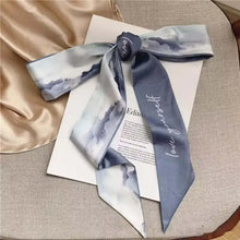 Fashion Floral Headband Oil Painting Ribbon Headscarves Chinese Style Hair Ribbon Scarf