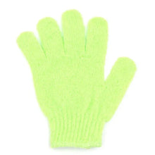 exfoliating mitt glove – textured surface close up