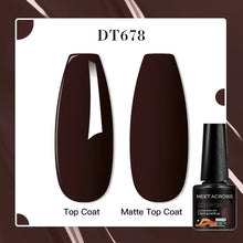 MEET ACROSS 8 Colors Mirror Gel Nail Polish Long-lasting Quick-drying Metallic Gold Silver Red Semi Permanent Varnish Nail Art