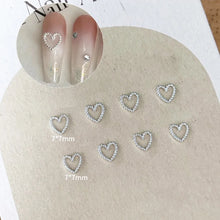 Bowknot nail charms super shiny DIY nail decoration close up