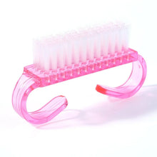 nail cleaning brush – colorful plastic dust remover manicure tool