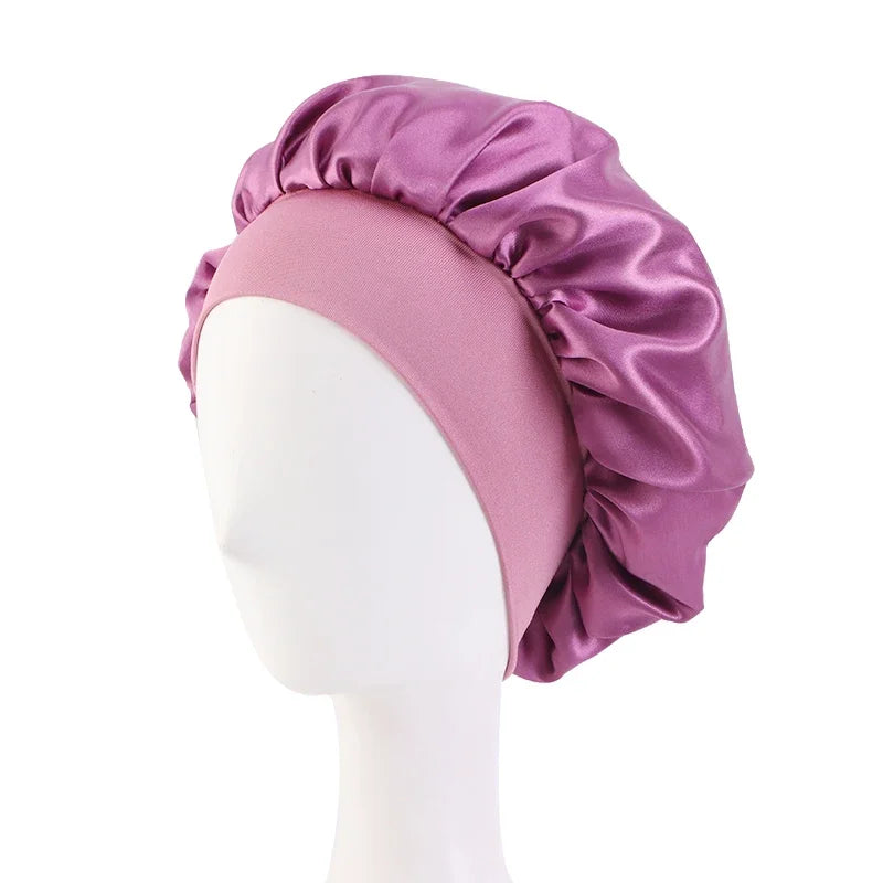 Satin Wide Brim Nightcap