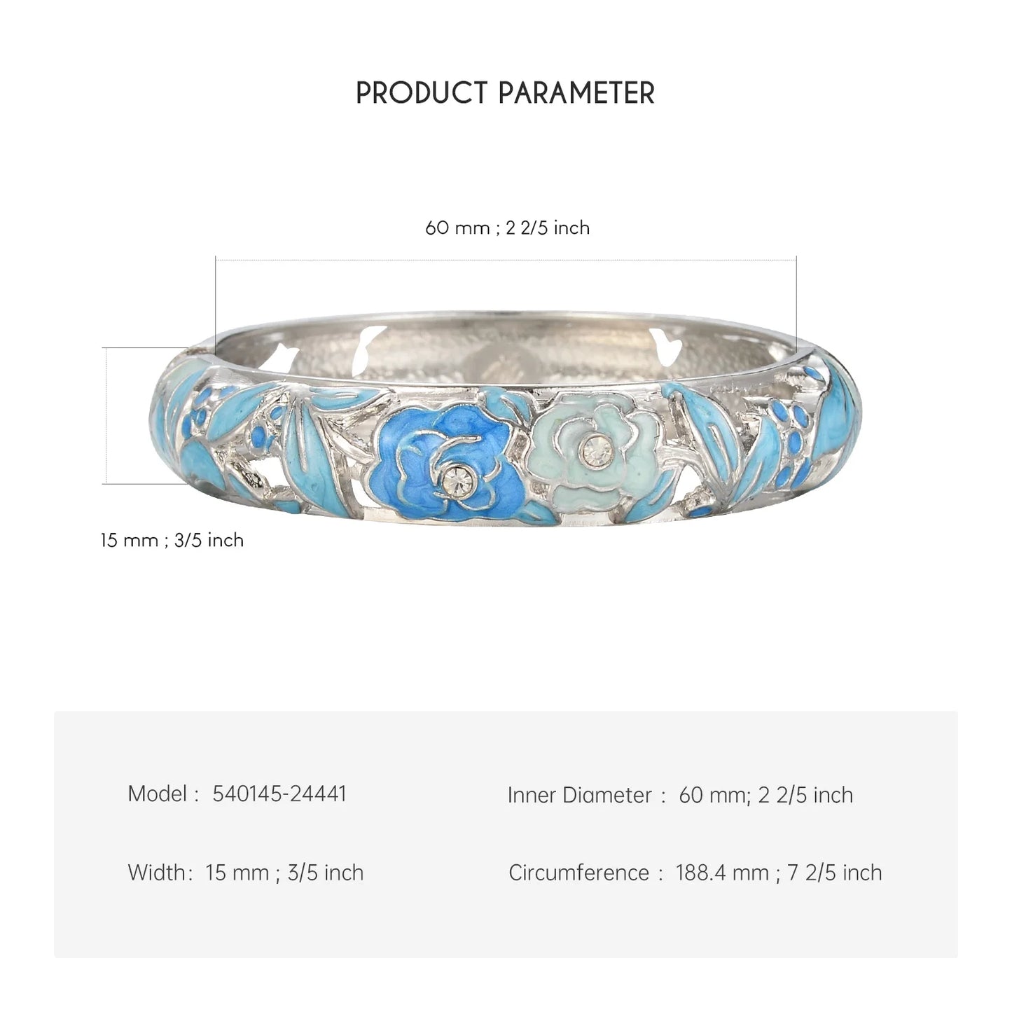 Floral Enamel Bracelets