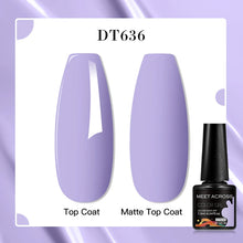 MEET ACROSS 8 Colors Mirror Gel Nail Polish Long-lasting Quick-drying Metallic Gold Silver Red Semi Permanent Varnish Nail Art