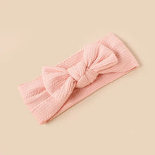 Baby Bow Headband Solid Color Wide Hairbands Soft Elastic Hair Bands Boy Girl Newborn Headwear Bowknot Kids Hair Accessories