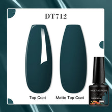 MEET ACROSS 8 Colors Mirror Gel Nail Polish Long-lasting Quick-drying Metallic Gold Silver Red Semi Permanent Varnish Nail Art