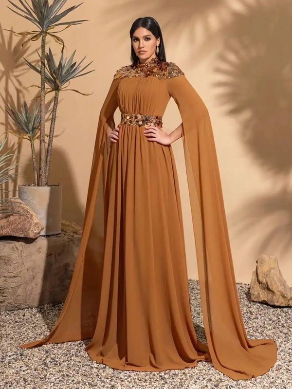 Elegant Dresses with Super Long Sleeves