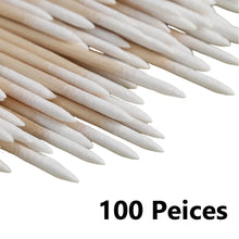 Cotton swabs nail art precision beauty tool close up detail