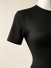 Backless bodysuit for women in a basic solid colour