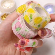 Finger protection bandage wide nail manicure tool close up