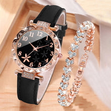Rhinestone Heart Watch & Bracelet