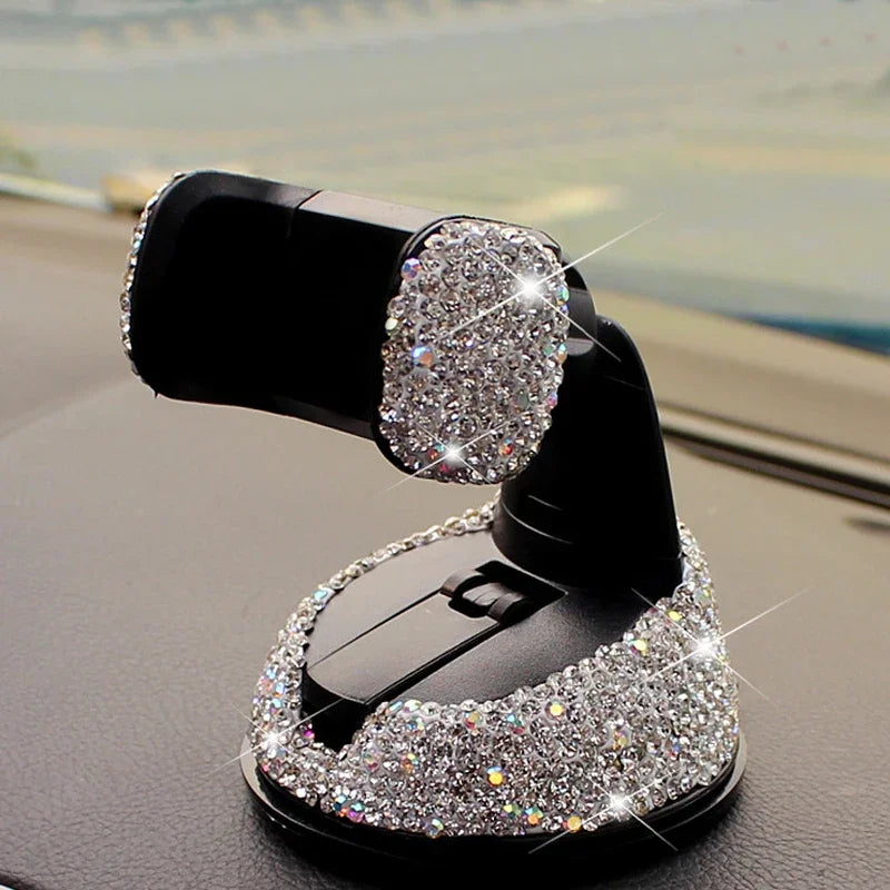 Crystal Rhinestones 360 Degree Car Phone Holder
