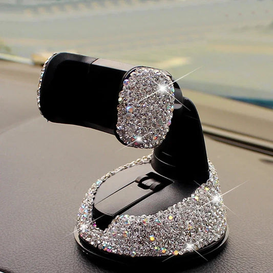 Crystal Rhinestones 360 Degree Car Phone Holder