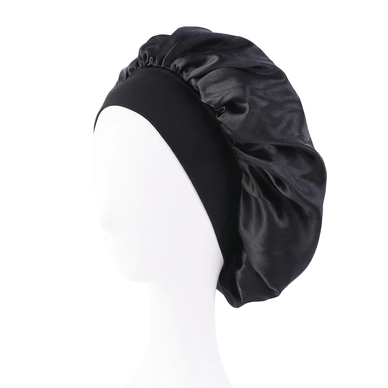 Satin Wide Brim Nightcap