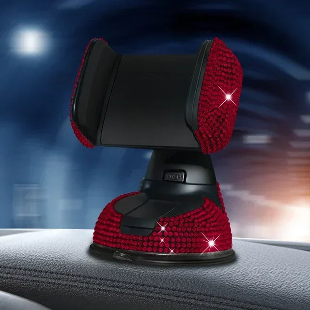 Crystal Rhinestones 360 Degree Car Phone Holder