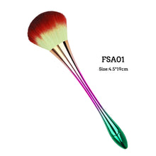 Nail dust brush set 6 styles professional makeup kabuki powder kit