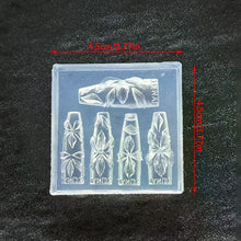 flower nail mold – 3D silicone Hawaii hibiscus nail art carving template