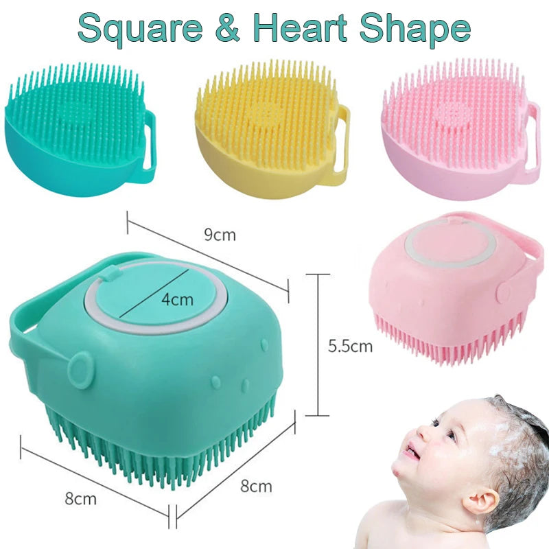 Silicone Shampoo Bath Brush Massage Comb
