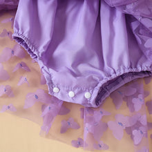 Baby tutu romper worn by a baby girl