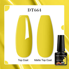 MEET ACROSS 8 Colors Mirror Gel Nail Polish Long-lasting Quick-drying Metallic Gold Silver Red Semi Permanent Varnish Nail Art