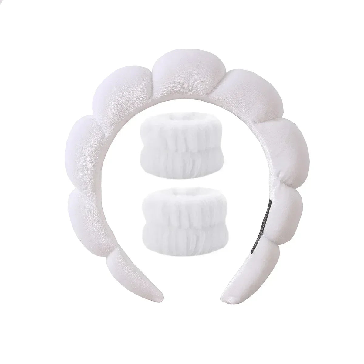 Fashion Sponge Headband for Women Girls Puffy Hair Band Makeup Bubble Retro Terry Cloth Headbands Hair Accessories Headwear 2024