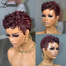 Human hair wig with bangs available at Her Wardrobe & Beyond.