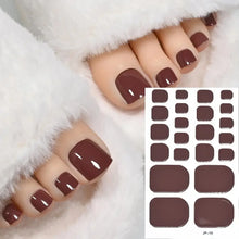 gel toe nail strips – 22 tips solid bake free pedicure stickers