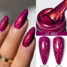 Metallic gel nail polish 7ml red chrome mirror shell UV nail art