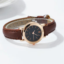 women leather watch – small dial casual quartz fashion watch