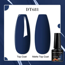 MEET ACROSS 8 Colors Mirror Gel Nail Polish Long-lasting Quick-drying Metallic Gold Silver Red Semi Permanent Varnish Nail Art