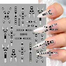 floral nail art stickers – flower belt transfer decals close up