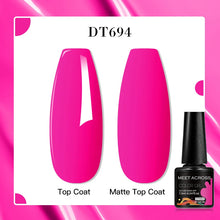 MEET ACROSS 8 Colors Mirror Gel Nail Polish Long-lasting Quick-drying Metallic Gold Silver Red Semi Permanent Varnish Nail Art