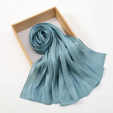 Newest Plain Shimmer Hijab Silk Wrinkle Scarf Muslim.