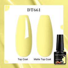 MEET ACROSS 8 Colors Mirror Gel Nail Polish Long-lasting Quick-drying Metallic Gold Silver Red Semi Permanent Varnish Nail Art