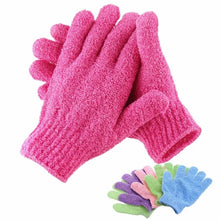 exfoliating mitt glove – bath scrub gloves for body massage and skin care