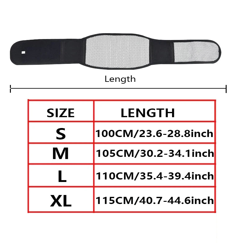 Self-Heating Lower Back Supports Magnetic Therapy