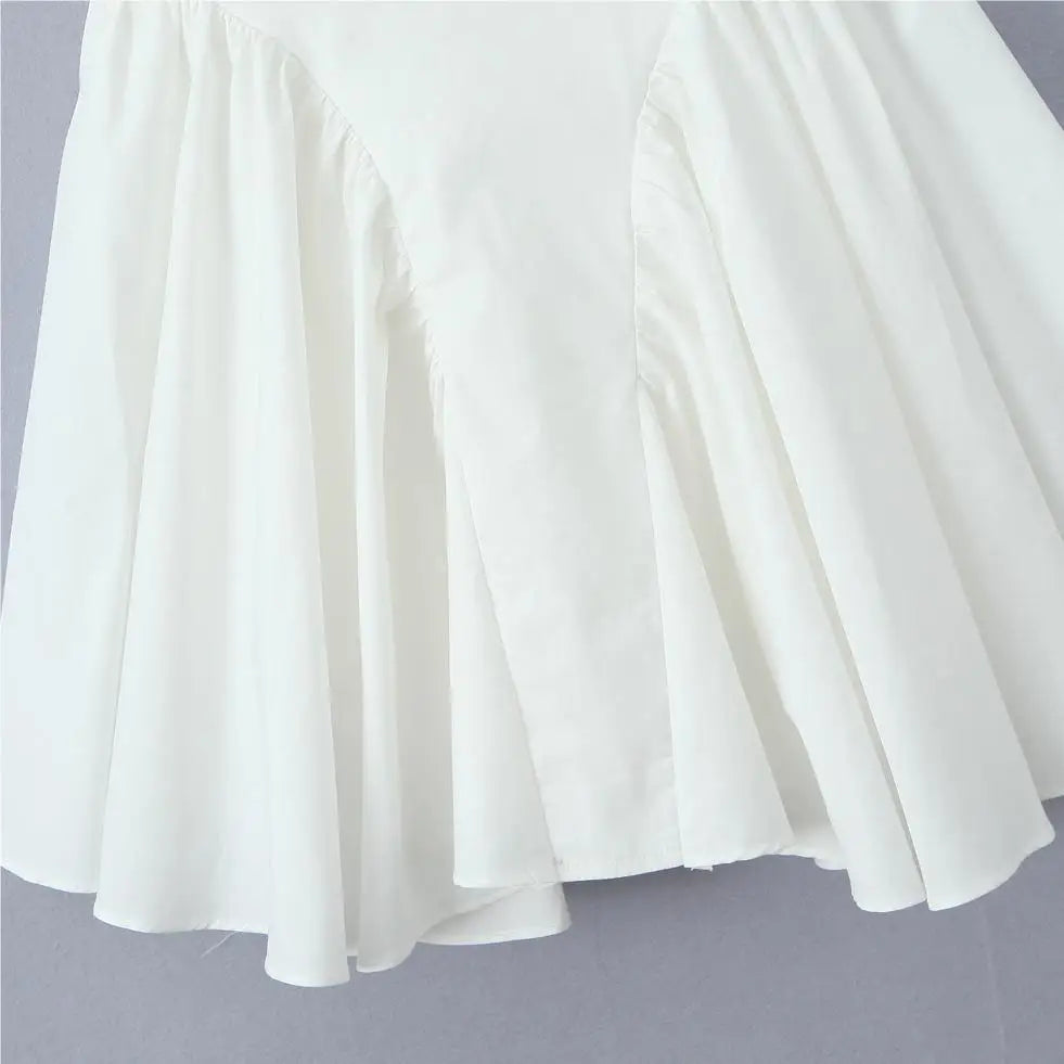 Summer dress 2024 women evening party mini dresses elegant white bodycon dress korean fashion ruffle halter tank dress backless